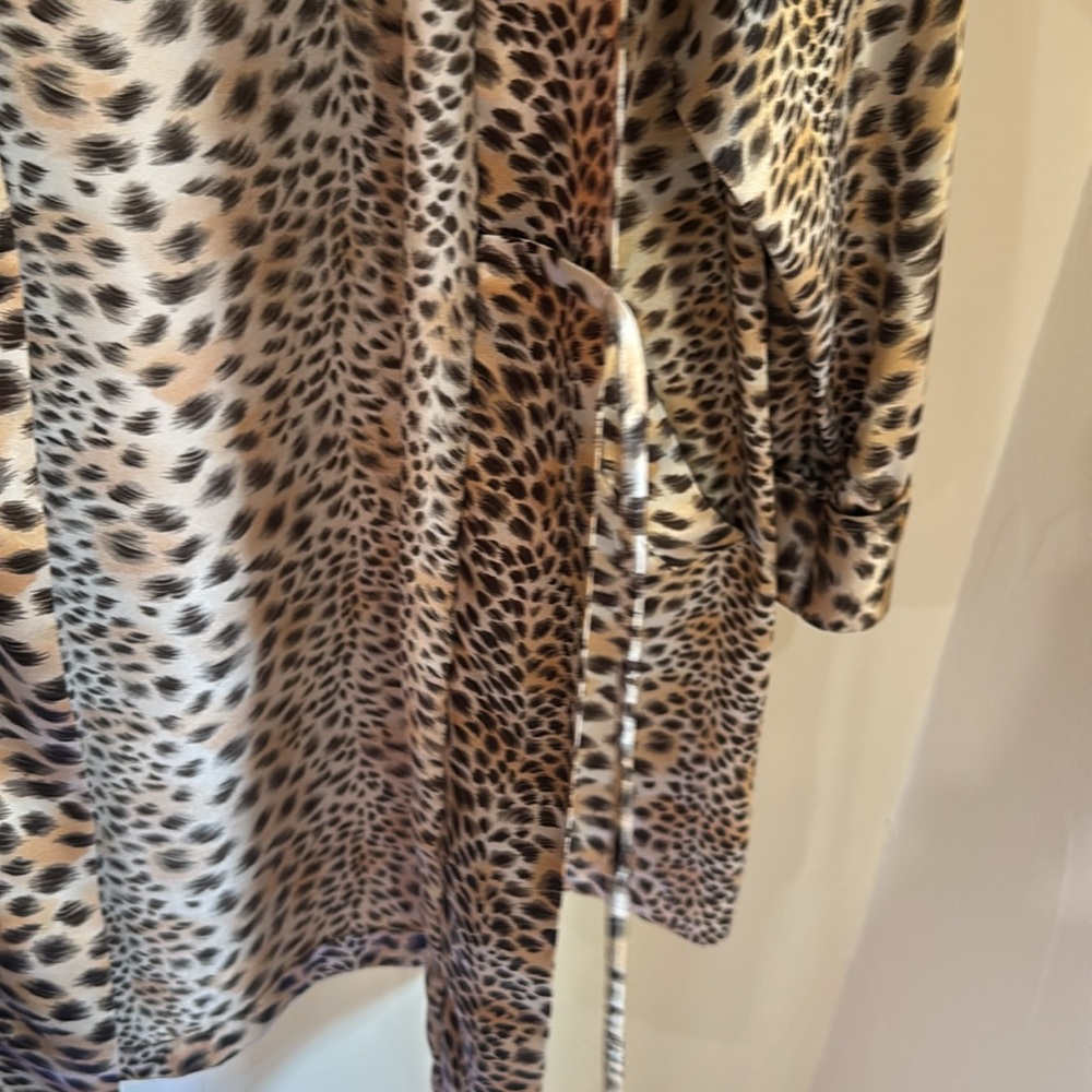 VICTORIA’S SECRET Leopard Robe Open No Belt - Picture 7 of 9